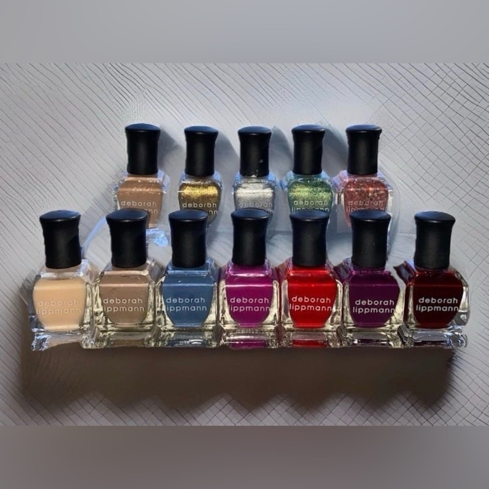 NEW Set Of 12 DEBORAH LIPPMANN Mini Nail Polishes | HTF Shades (0.27 fl oz)